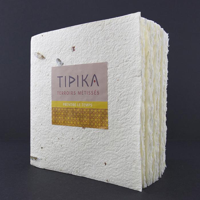 Carnet papier fait main 15.5 cm x 15.5 cm 